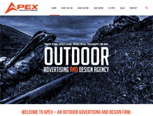 Tablet Screenshot of apexadvertising.co